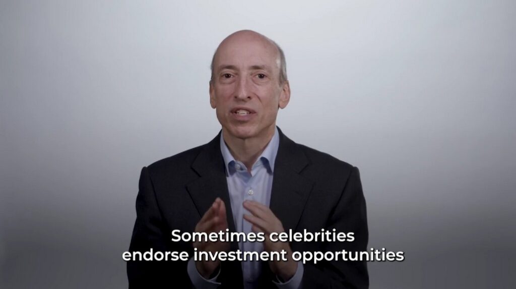 Gensler also urged consumers not to trust celebrity investment advice - The Coinomist