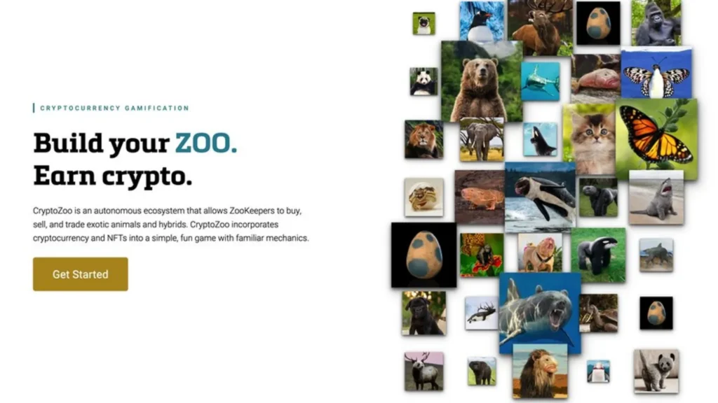 The now-deleted homepage of Logan Paul’s CryptoZoo project - The Coinomist