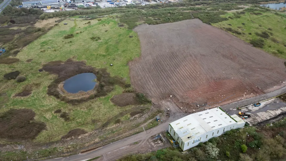 Newport landfill, aerial shot — The Coinomist.