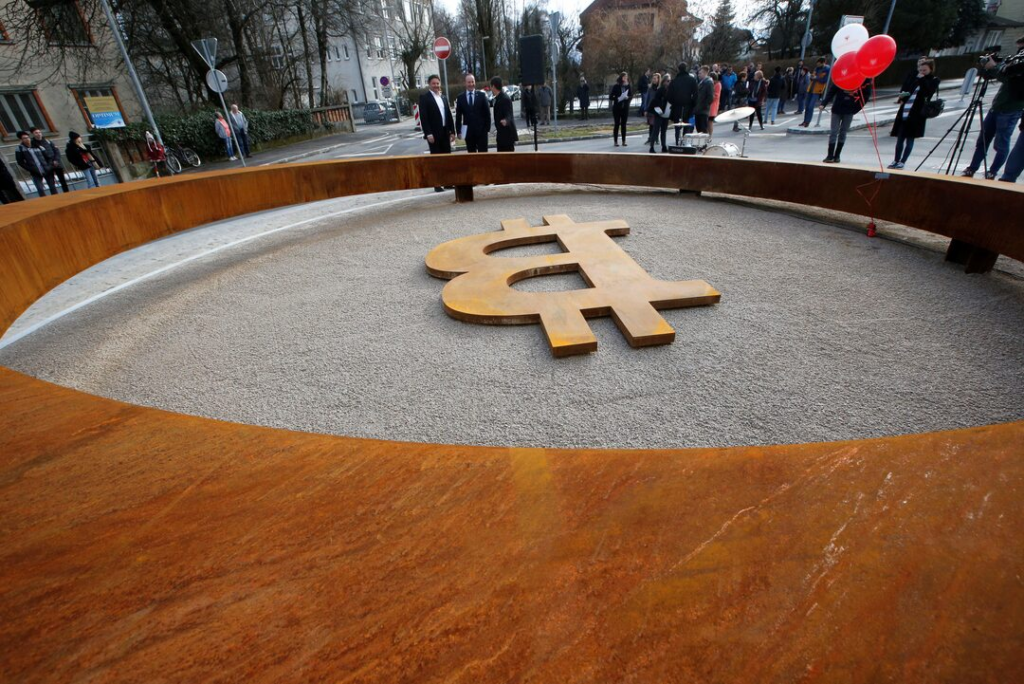 Bitcoin Monument in Ljubljana (Switzerland) – The Coinomist