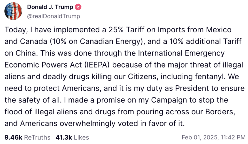 Donald J. Trump on Truthsocial.com - The Coinomist