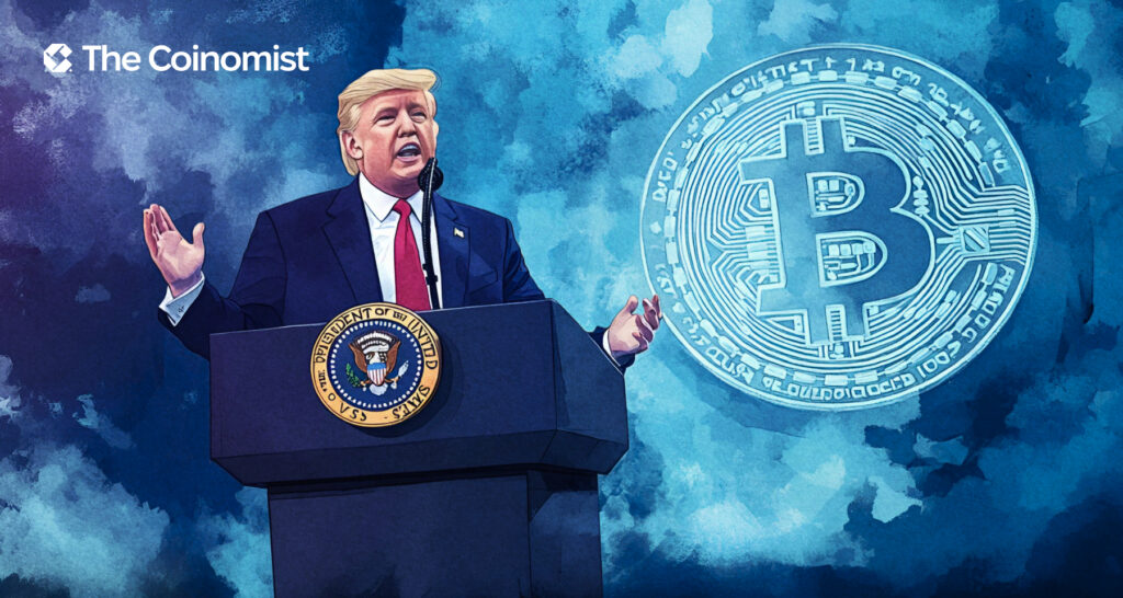 Donald Trump speaking at the stage of FII PRIORITY Miami 2025 - The Coinomist