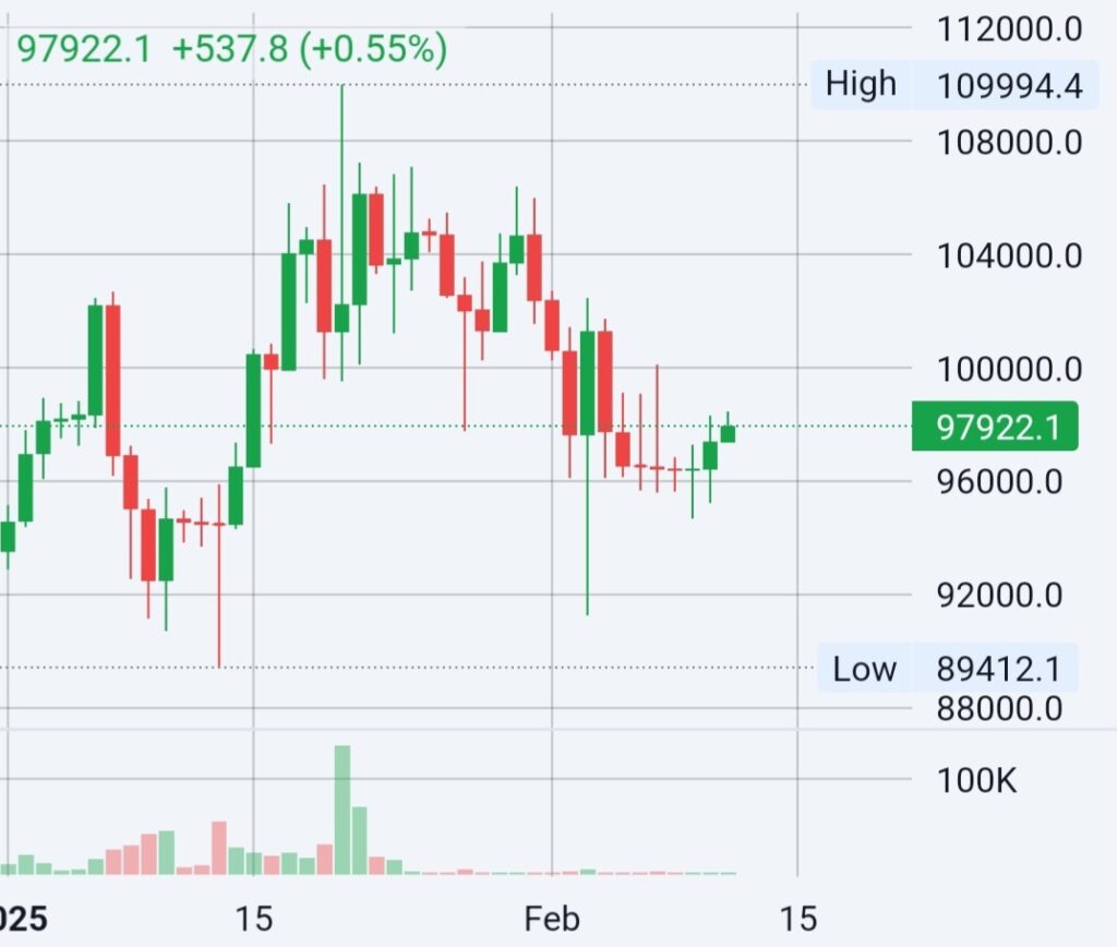 Fabruary Bitcoin Consolidation Source: WhiteBIT
- The Coinomist
