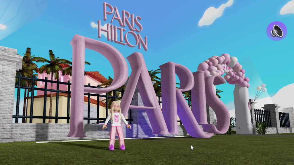 Entrance to Paris Hilton’s Virtual Island – The Coinomist