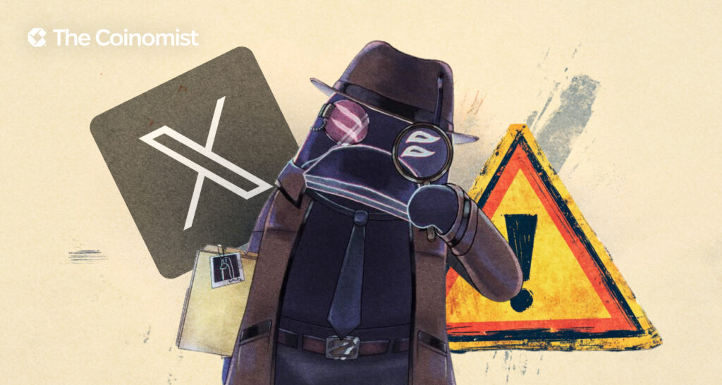 ZachXBT's avatar, Pump.fun and X logos, along with alert signs - The Coinomist