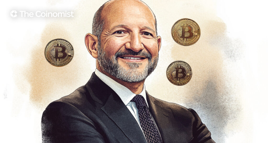 Howard Lutnick with the Bitcoin logo at the background - The Coinomist