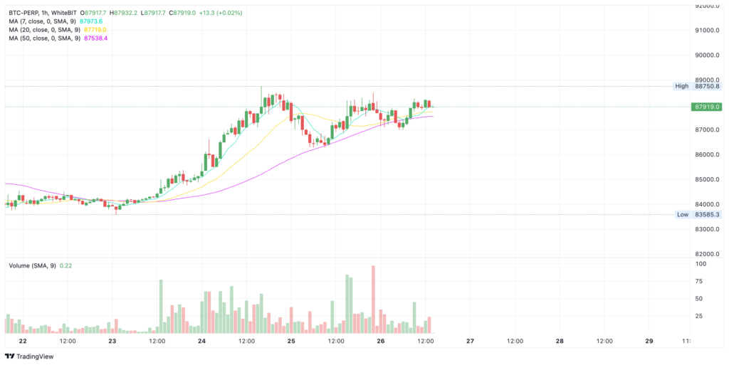 Bitcoin price on WhiteBIT - The Coinomist