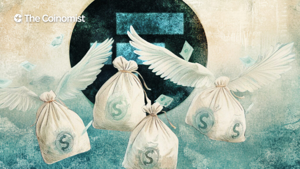 FTX, money bags with wings - The Coinomist