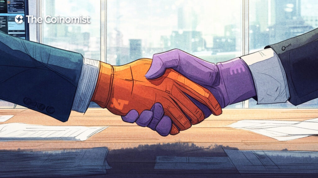 A handshake with Kraken on one side and NinjaTrader on the other - The Coinomist