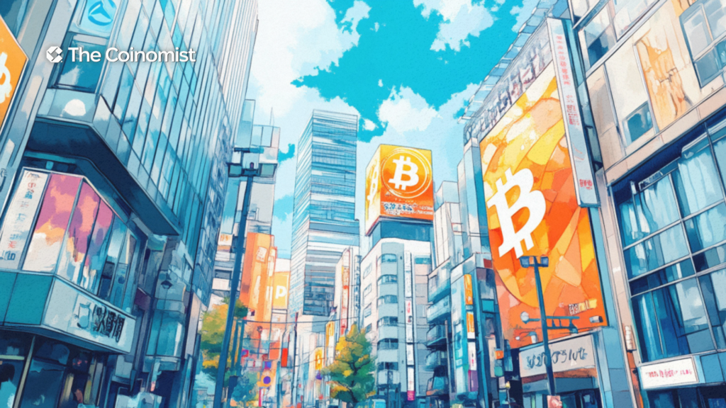 Metaplanet and Bitcoin logos on the cover - The Coinomist