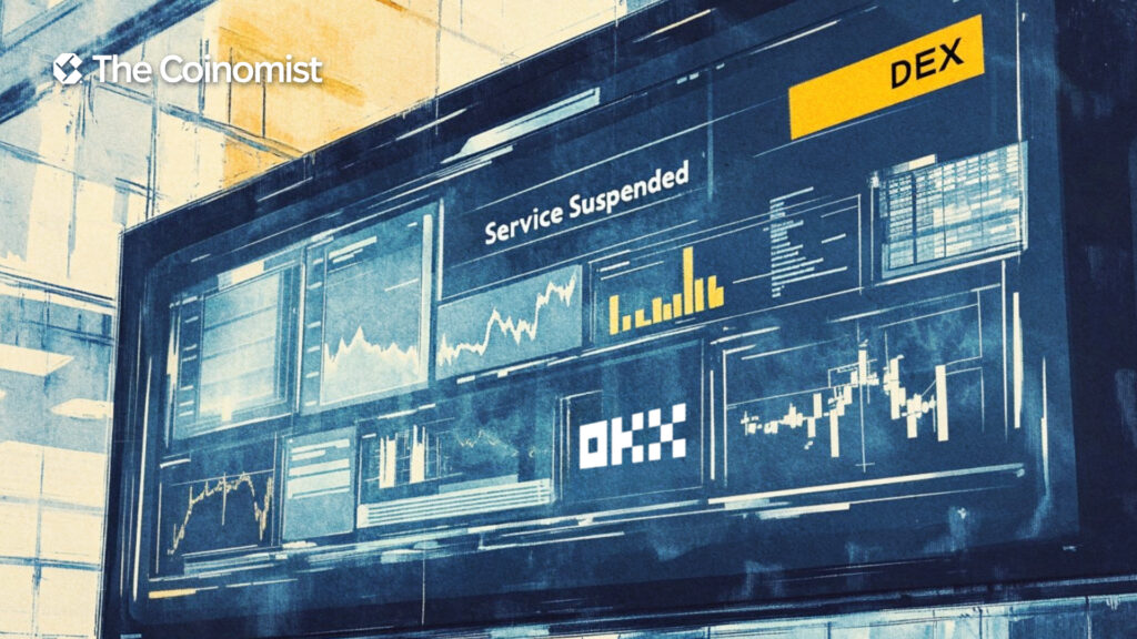 OKX, DEX, suspending/closure/restricted access - The Coinomist