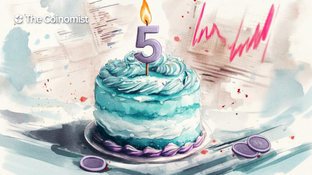 Solana, 5th anniversary, market fall - The Coinomist