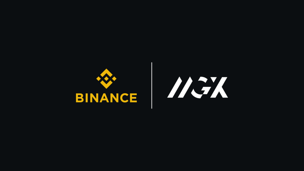 Logos of Binance and MGX - The Coinomist