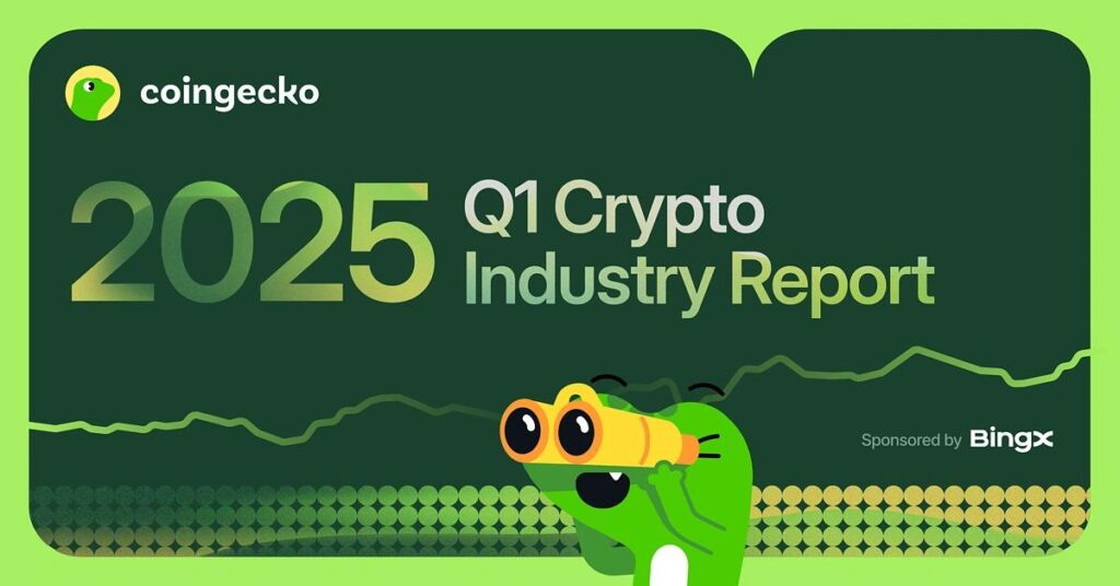 Cover image from CoinGecko’s Q1 2025 report — The Coinomist
