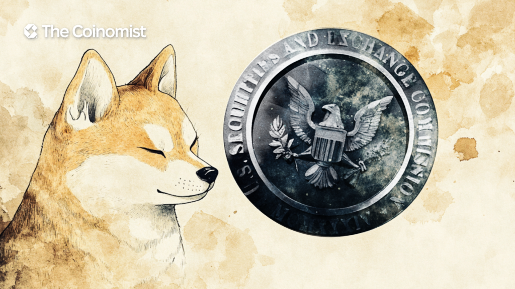 Dogecoin and SEC logos - The Coinomist