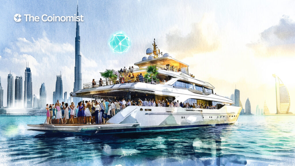 Dubai event, yacht, people having fun - The Coinomist