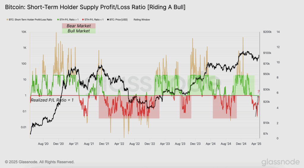 Profit vs loss among short-term BTC holders - The Coinomist