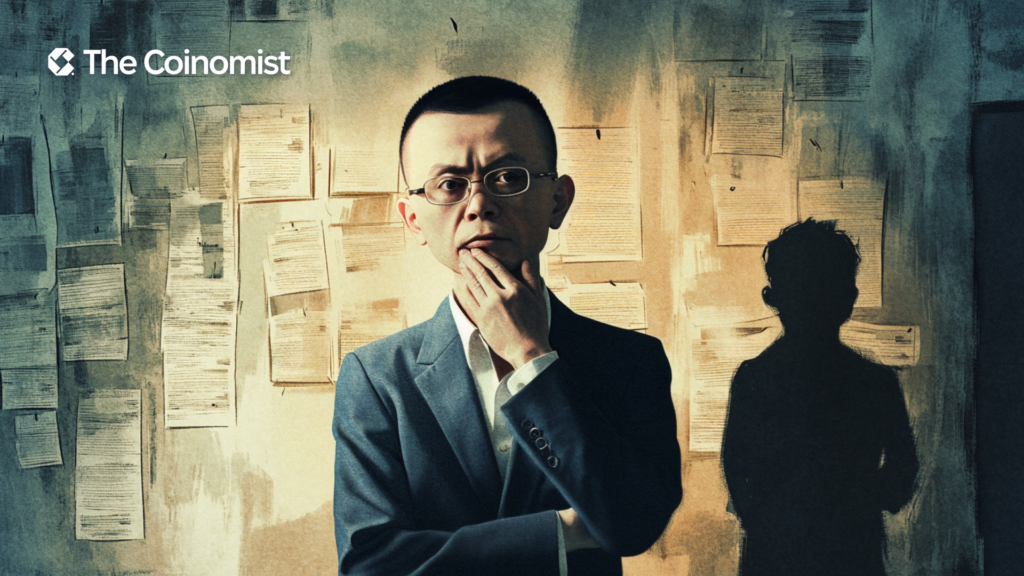 Changpeng Zhao and Justin Sun look at each other - The Coinomist