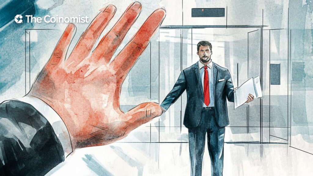 Man and the stopping hand. The Coinomist