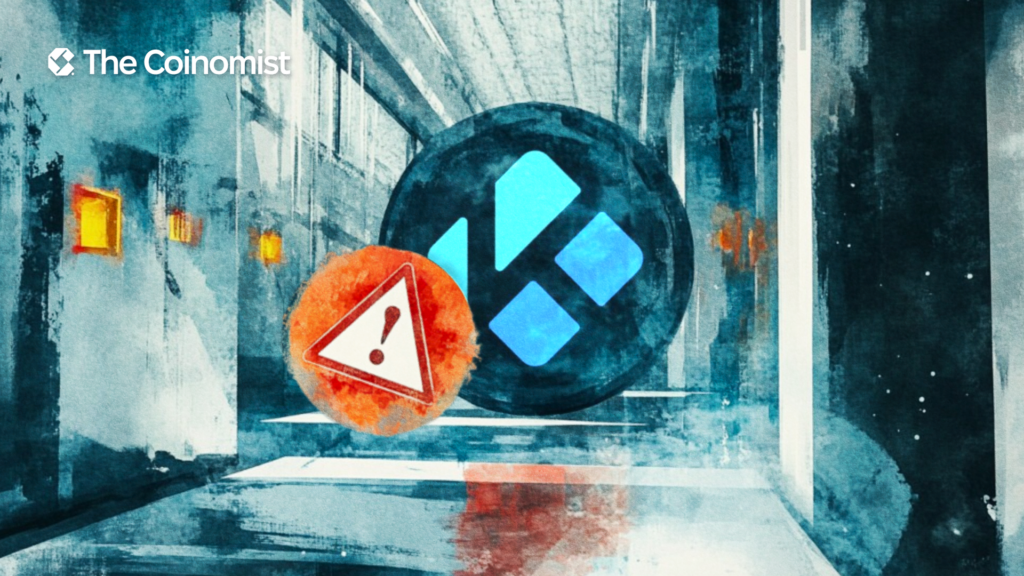 KiloEx exchange logo, alert icons or open lock - The Coinomist