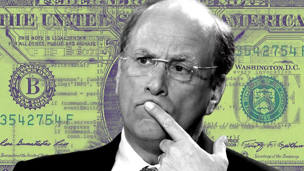 BlackRock CEO Larry Fink. The Coinomist