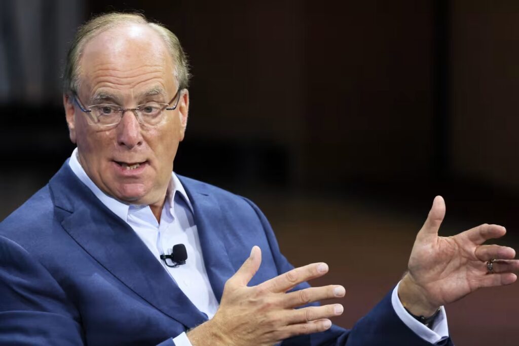 BlackRock CEO Larry Fink. The Coinomist