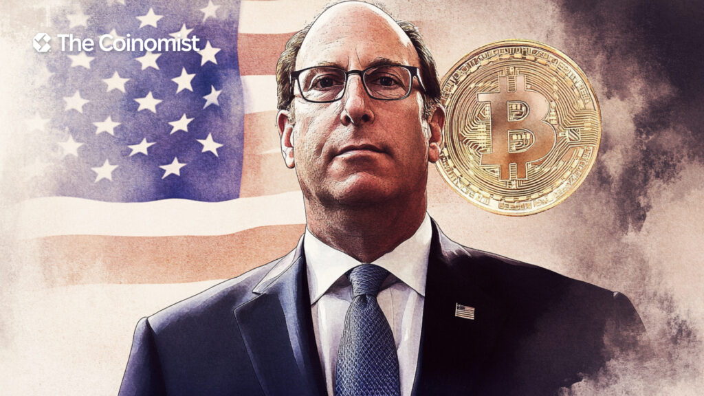 BlackRock CEO Larry Fink. The Coinomist