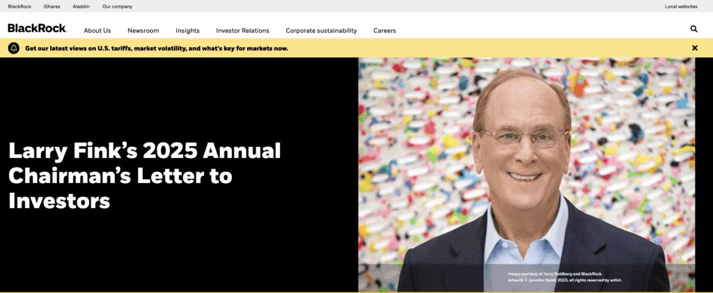 Open letter to investors on the BlackRock website – The Coinomist