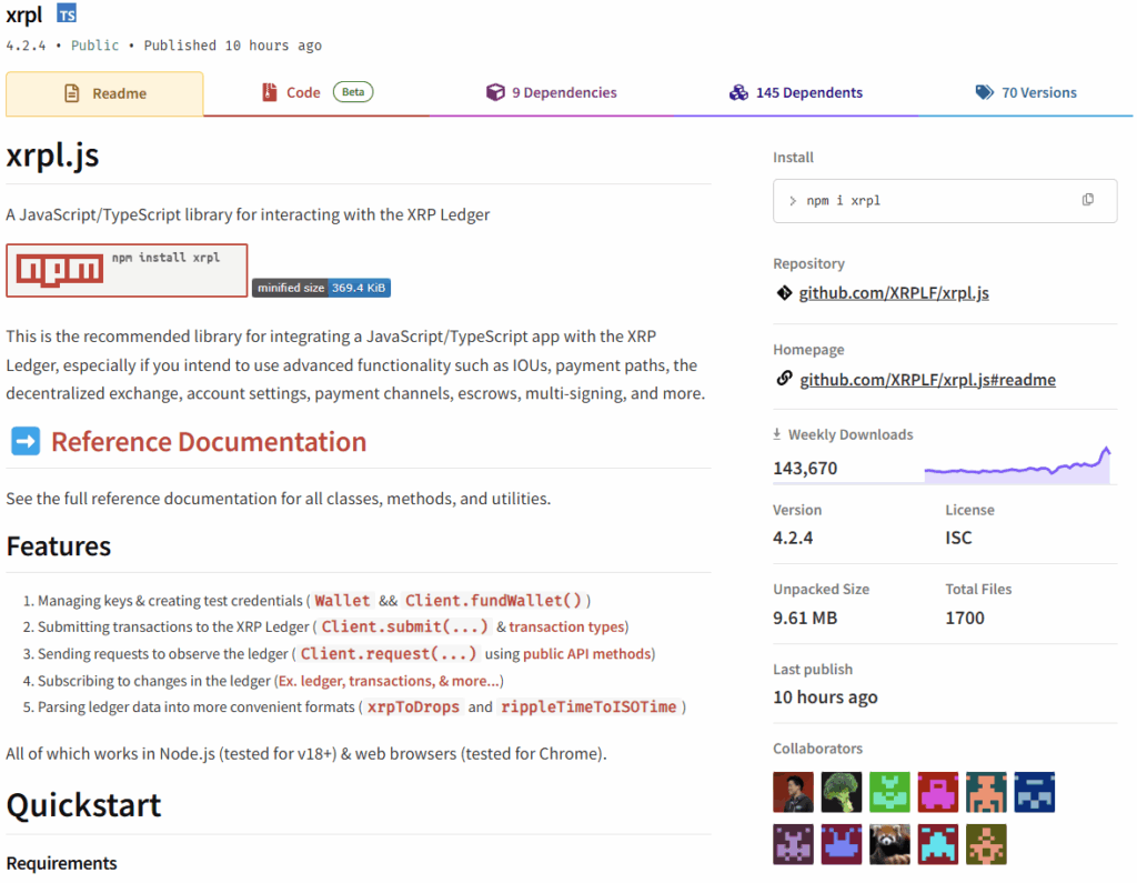 Open-source SDK for XRP Ledger blockchain - The Coinomist