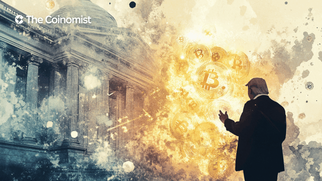 ECB logo, EU flag, Bank, dollar stablecoins around - The Coinomist