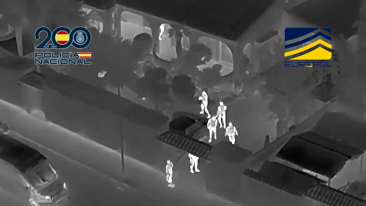 Drone capture of the arrest operation — The Coinomist.
