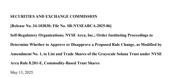 SEC press release on Grayscale Solana and Litecoin ETFs — The Coinomist