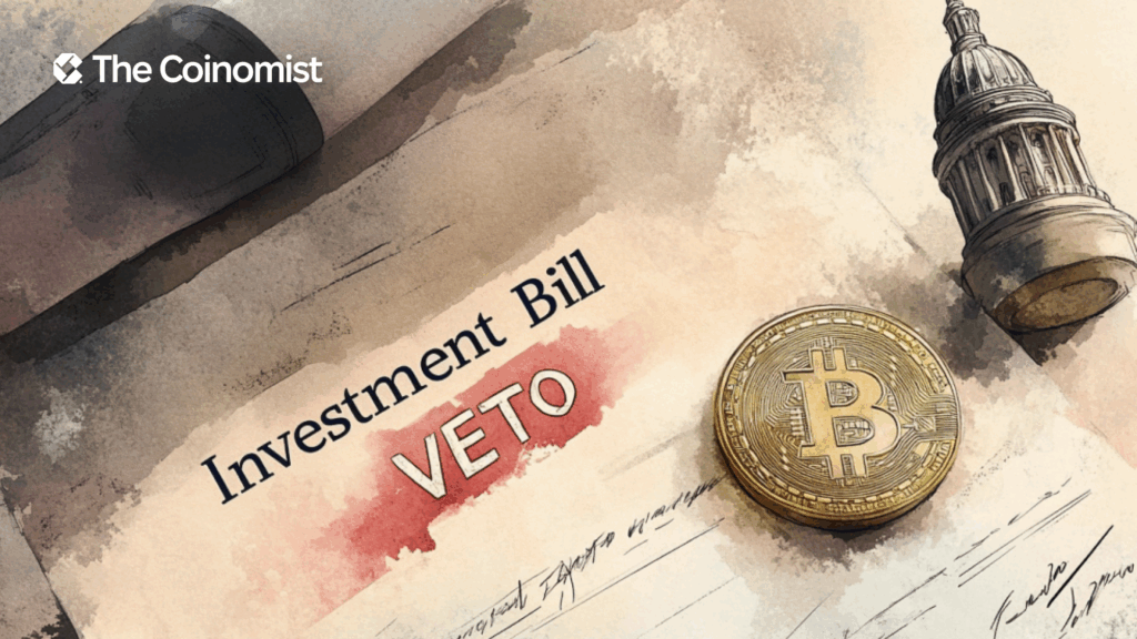 Arizona's governor vetoed a bill that allowed the state treasury to invest state funds up to 10% in bitcoin and other cryptocurrencies - The Coinomist