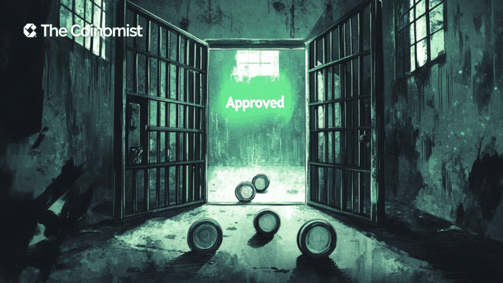 stablecoins being given the green light—as if they’re being released from prison or finally set free - The Coinomist