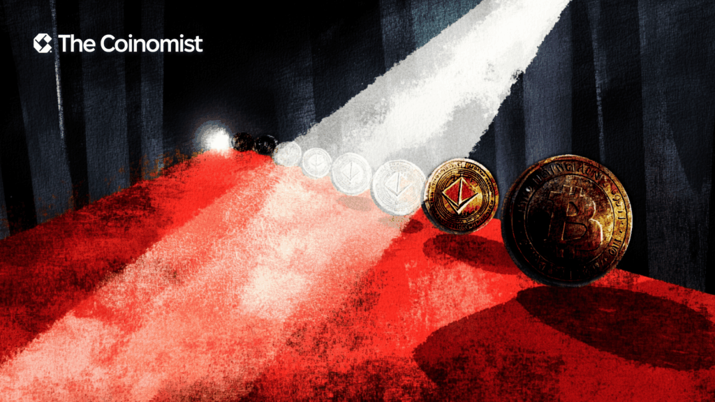 tokens take turns walking down a red carpet, like stars at a premiere - The Coinomist
