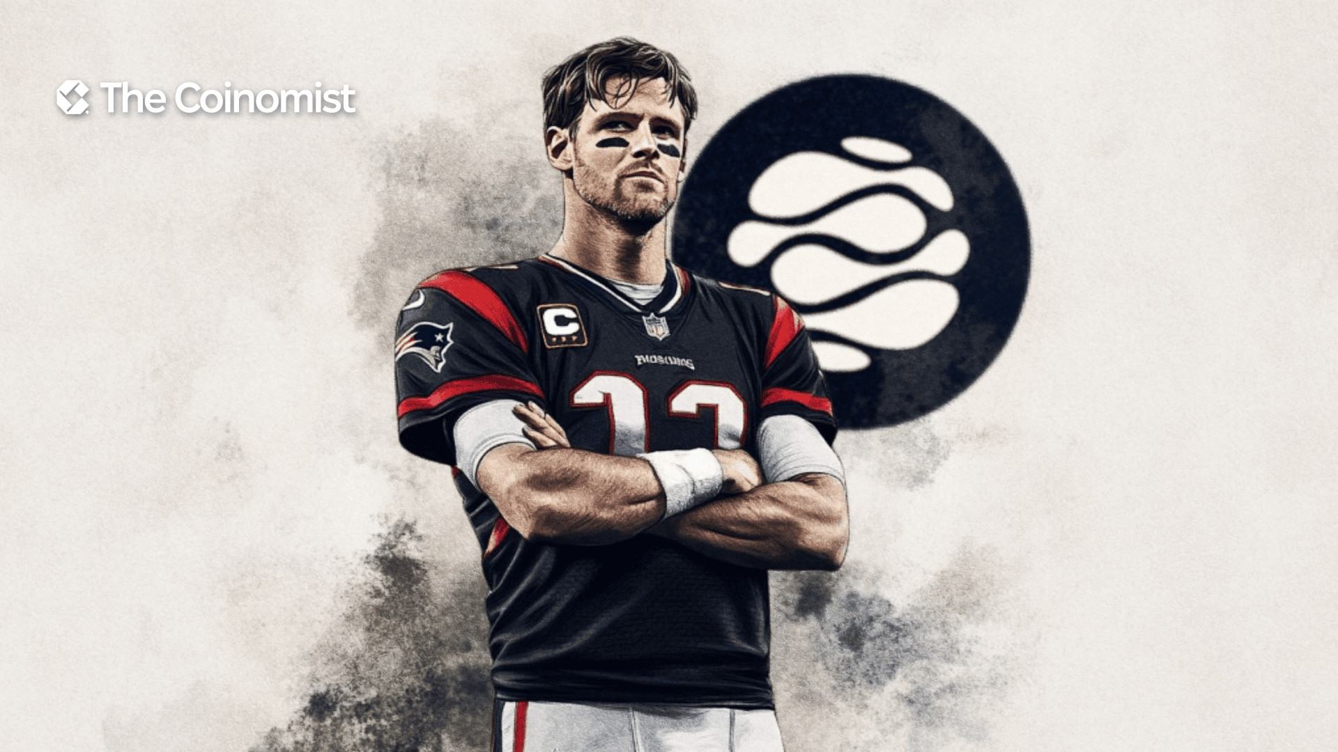 Tom Brady and the Catena Labs logo - The Coinomist