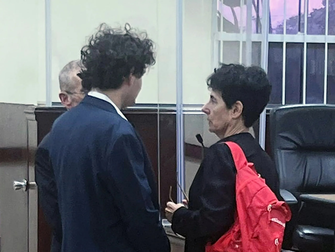 SBF and Barbara Fried in court. Source – The Coinomist
