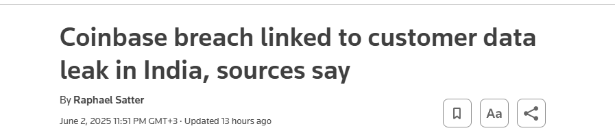 Screenshot from Reuters report — The Coinomist.