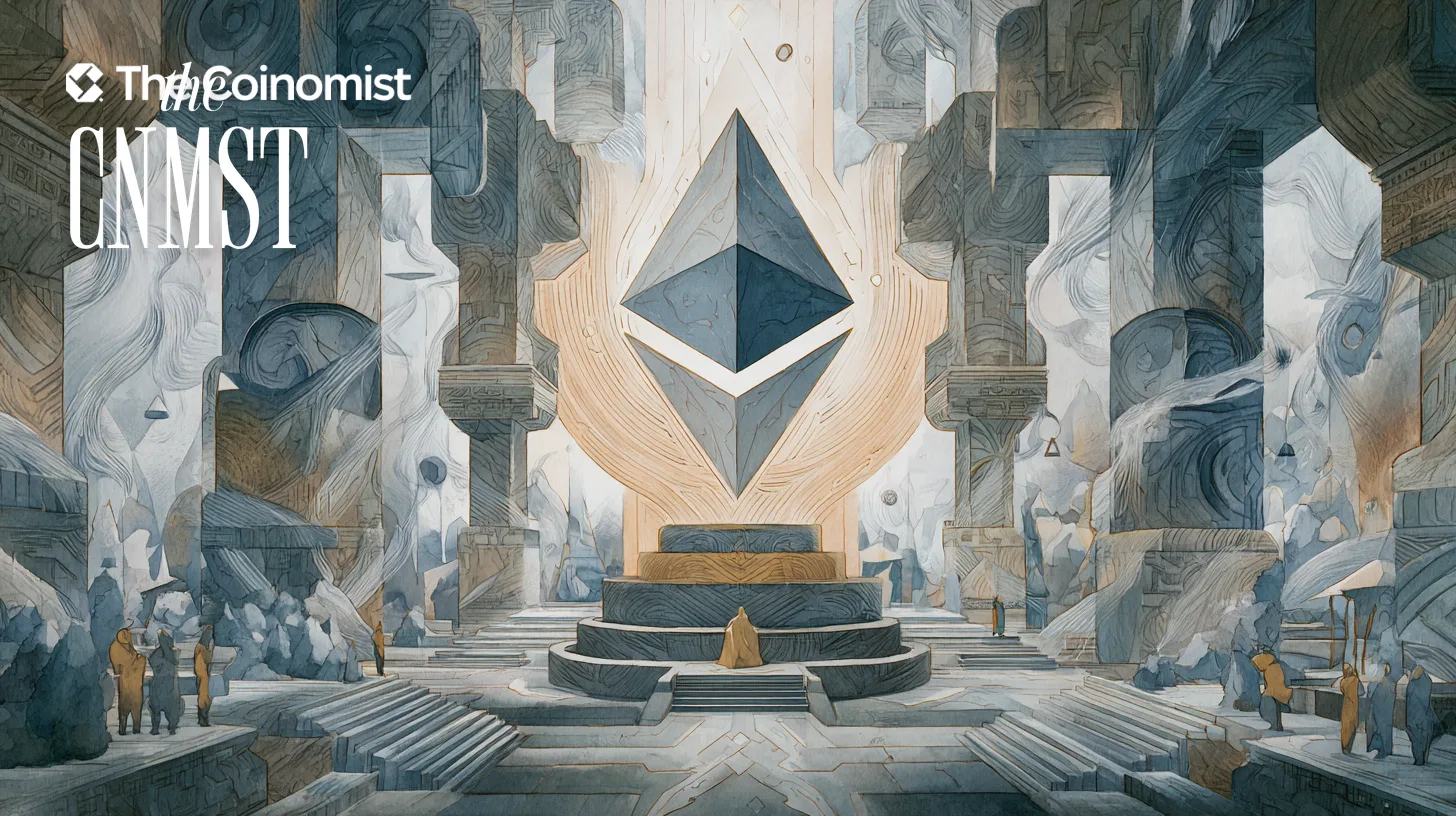 Chart showing the total amount of staked ETH alongside the asset’s price.