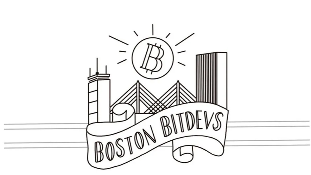 Logo og “Boston BitDevs”, a monthly gathering of Bitcoin protocol developers and researchers. — The Coinomist
