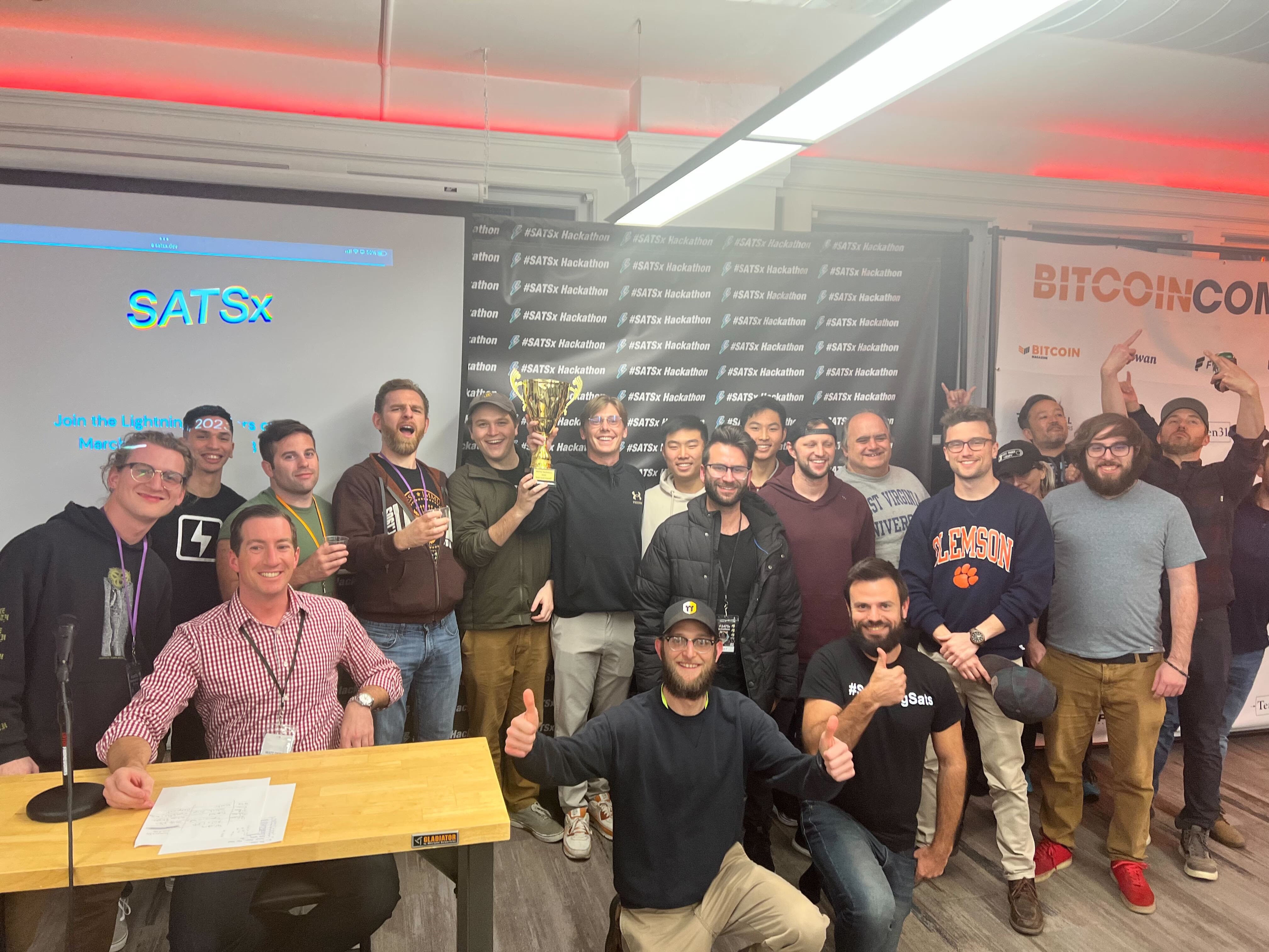 Bitcoin developers and enthusiasts at the SATSx Hackathon in Austin — The Coinomist