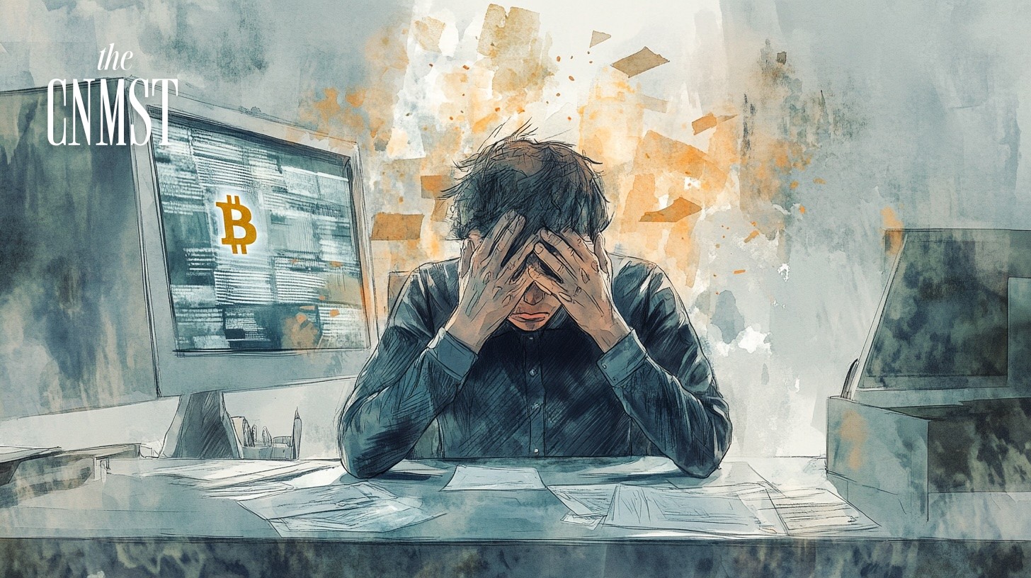 A person is sad because their BTC wallet was hacked