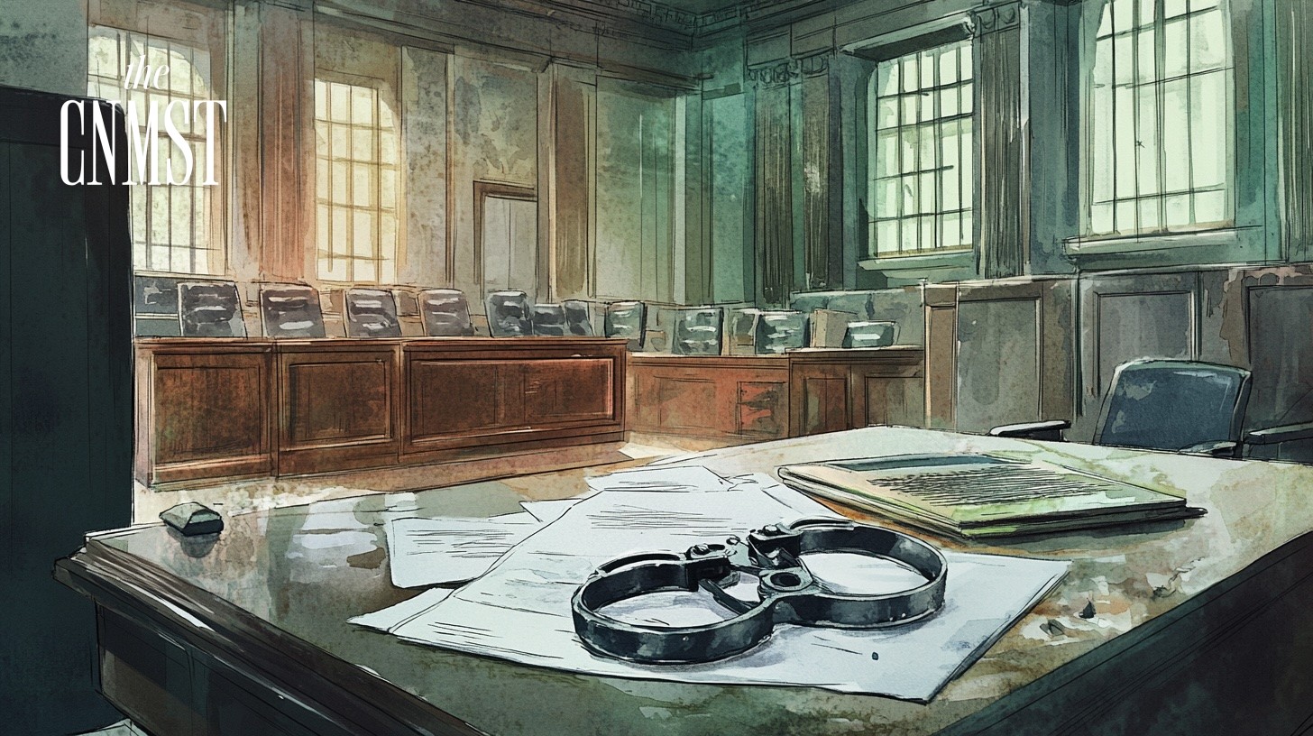 Court and handcuffs