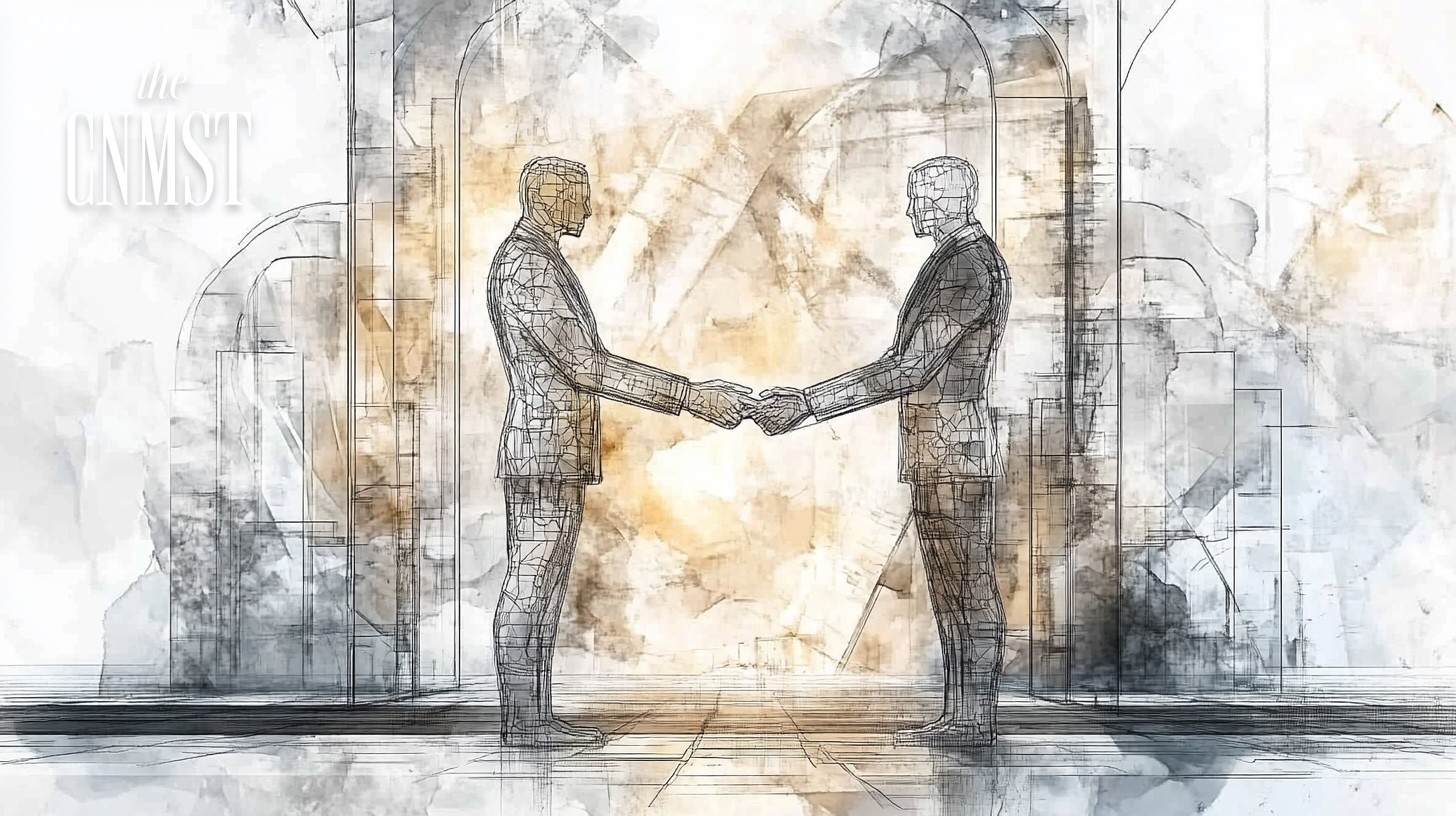 People shake hands