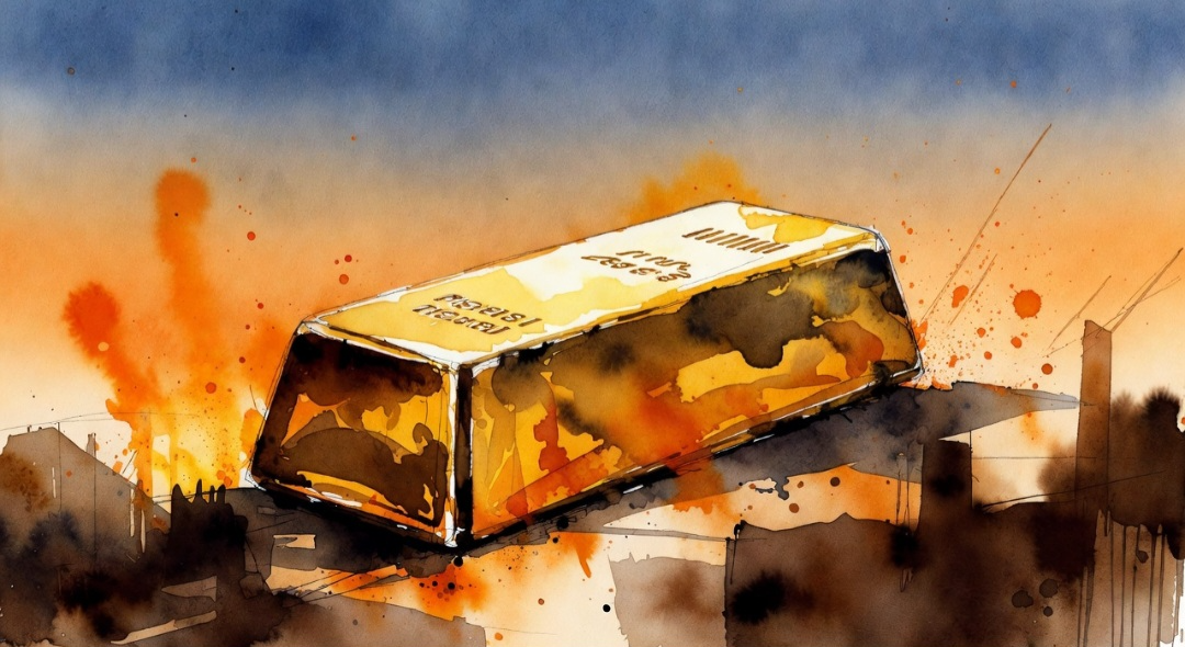 Gold hits ,464 as Middle East burns