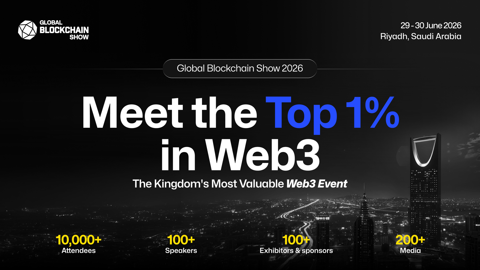 Global Blockchain Show 2026 moves to Riyadh - The Coinomist