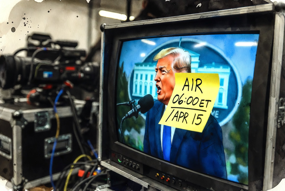Trump interview set for 6 a.m. ET on April 15, 2026