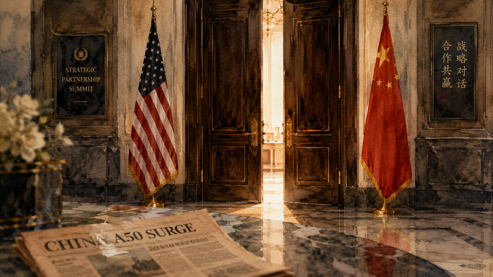China A50 breaks six-month range ahead of Trump–Xi summit