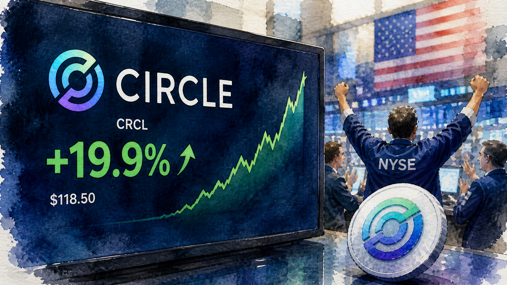 Circle stock jumps 19.9% after Clarity Act compromise
