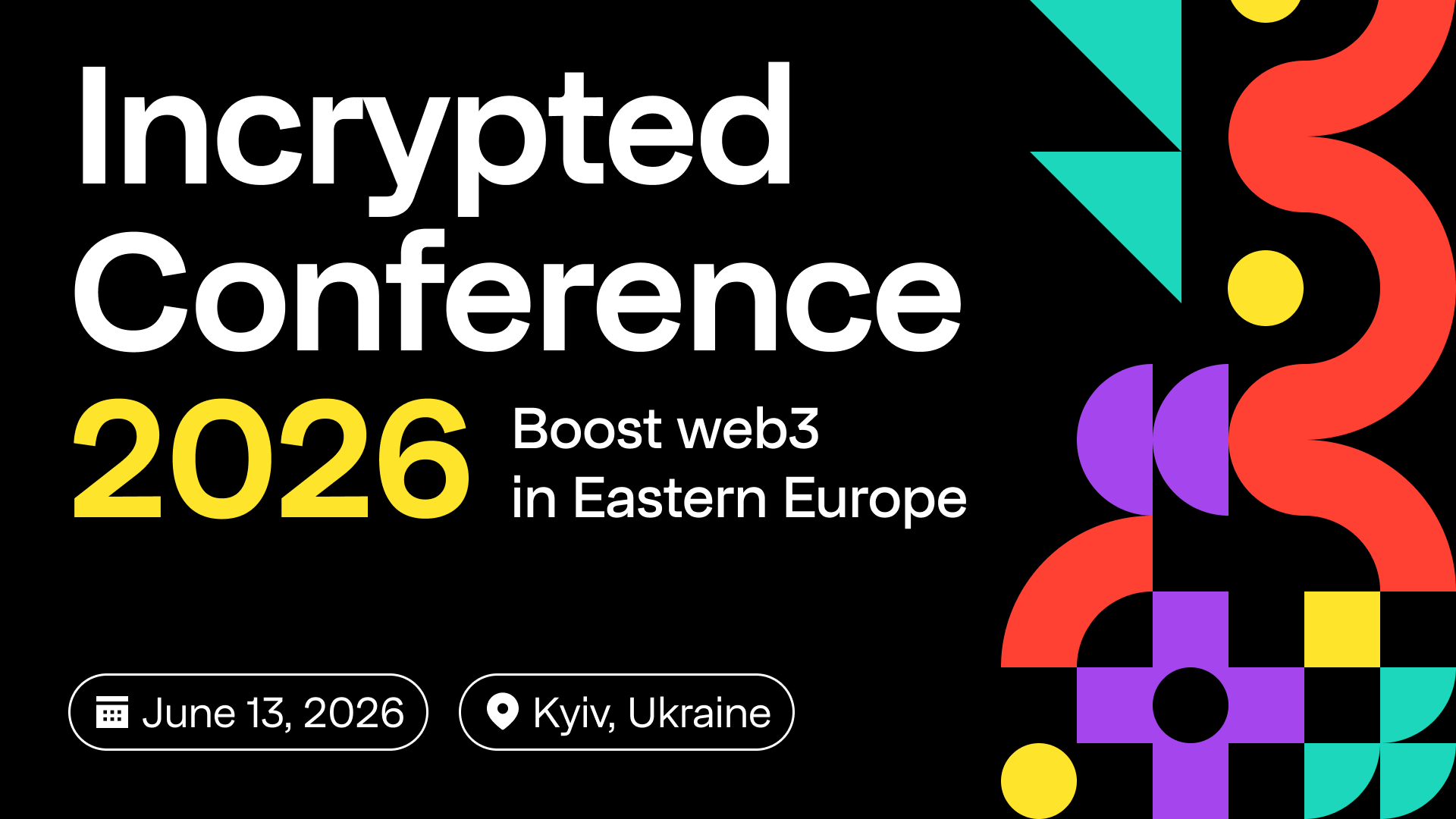 Incrypted Conference 2026 returns to Kyiv on June 13 - The Coinomist